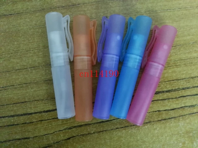 

500pcs/lot Free Shipping 5ml plastic pen spray perfume bottles empty small perfume refillable atomizer bottle container
