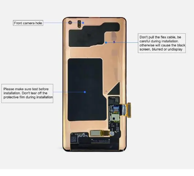 Для samsung s10 ЖК-дисплей+ сенсорный экран+ рамка высококачественный экран дигитайзер сборка Замена для S10