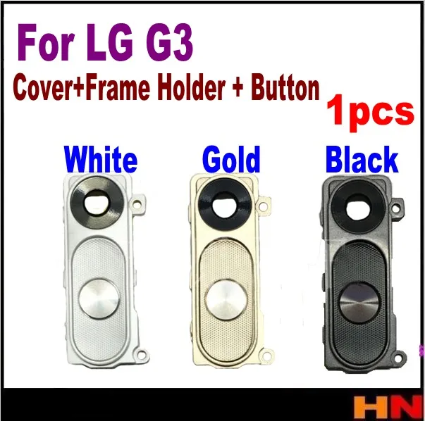 

1pcs For LG G3 All Versions New Back Rear Camera Lens Cover + Frame Holder + Power Volume Button Assembly
