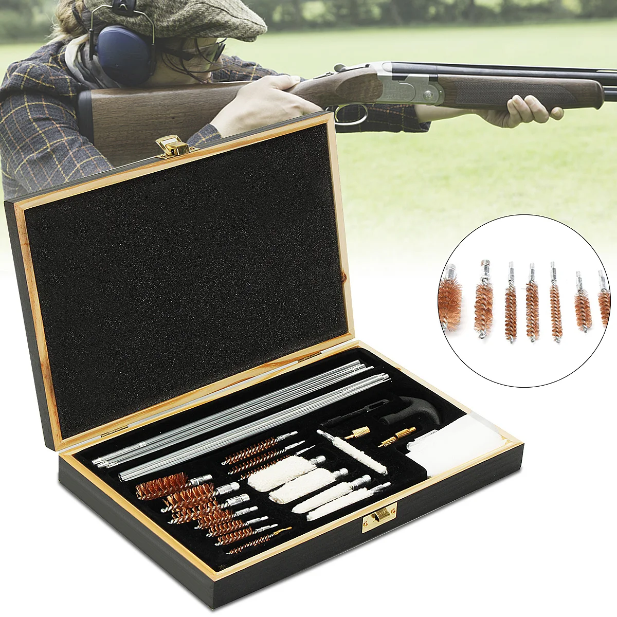 

Universal Guns Cleaning Kit For Rifle Pistol Handgun Shotgun Professional Cleaning Set Guns Brush Tool Hunting Accessories