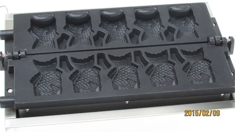 Машина Taiyaki для мороженого конус газовый тип 5 форм открытая рыба вафельная