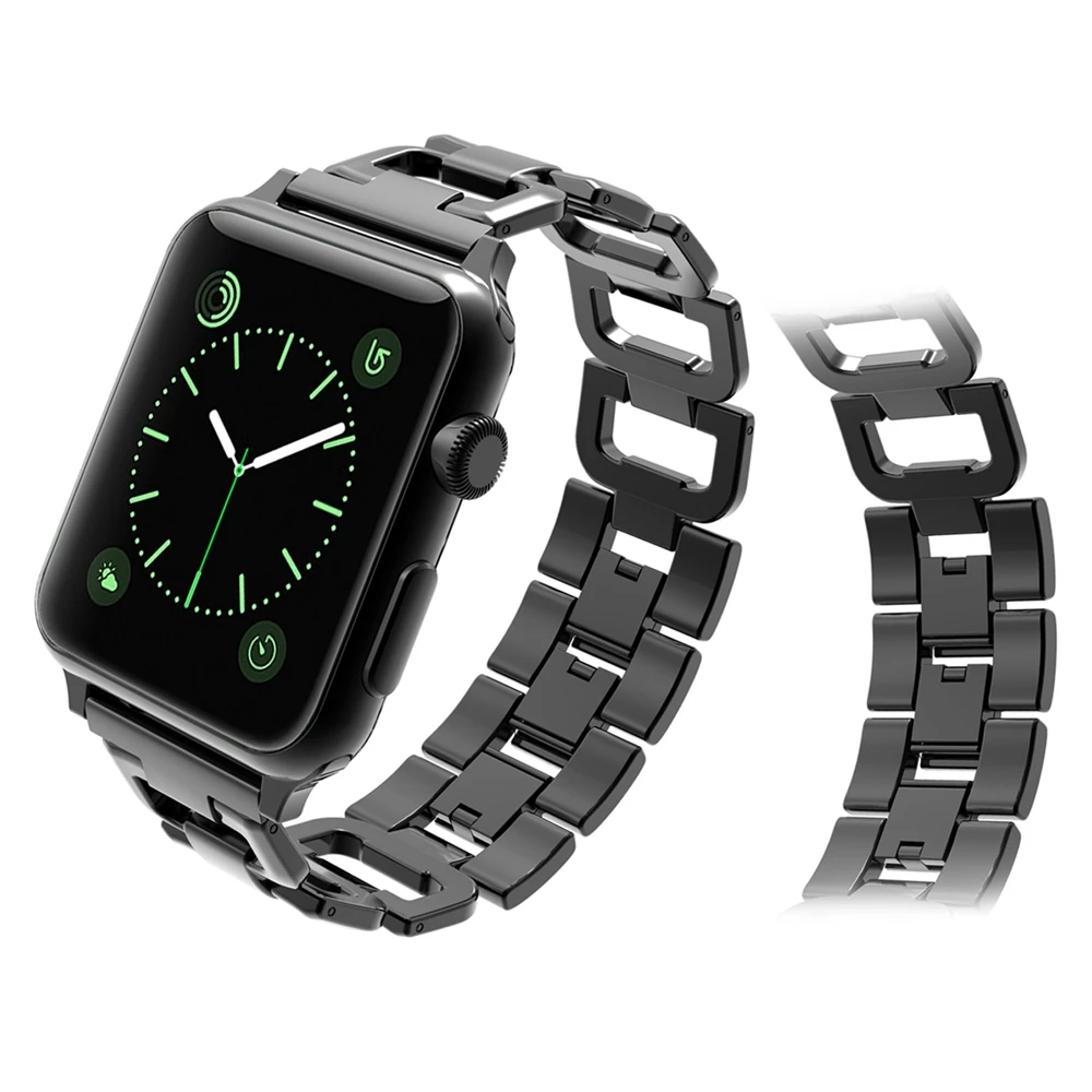 Ремешок D типа для Apple Watch Band 4 3 iwatch 42 мм 38 44 40 аксессуары часов браслет из