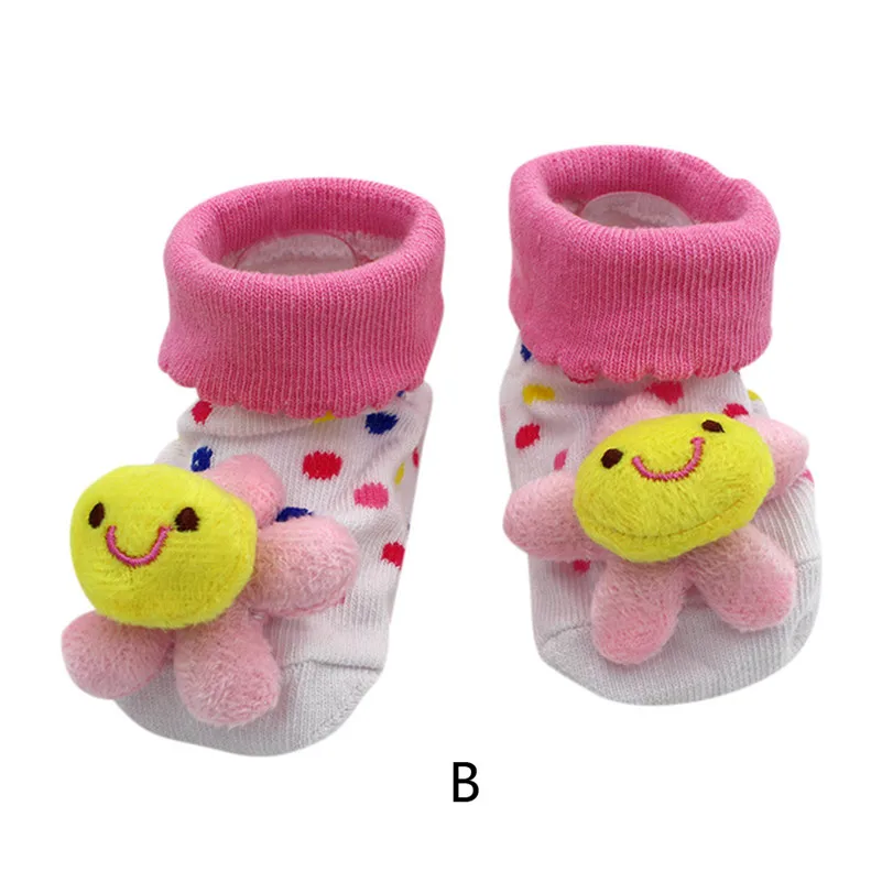 Последняя режим детская Утепленная одежда с рисунком для новорожденных, детские носки для маленьких мальчиков и девочек Нескользящие носки тапочки A1