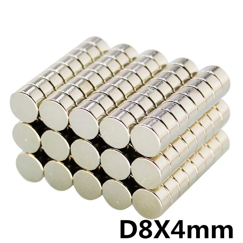 

20pcs bulk small round NdFeB disk magnet diameter 8mm x 4mm strong rare earth neodymium iron boron magnet