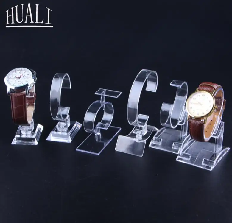 

High-grade transparent acrylic watch display rack plastic bracket