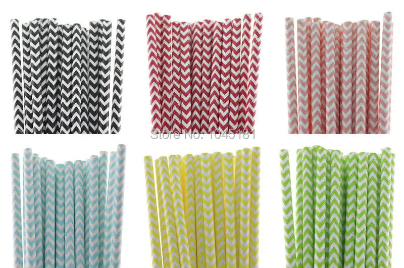 33 Chevron Paper Straws CH-508C_