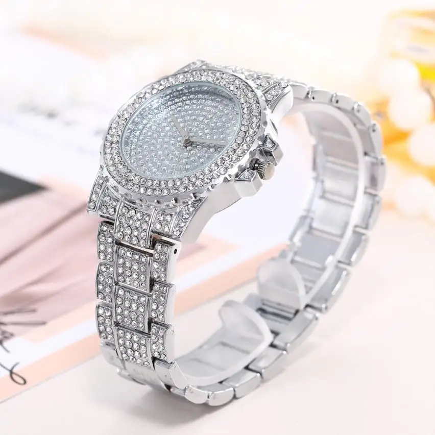 

Personality Trends Simple Watches Women Fashion Stainless Steel Band Analog Quartz Round Wrist Watch Watches relogio feminino %A