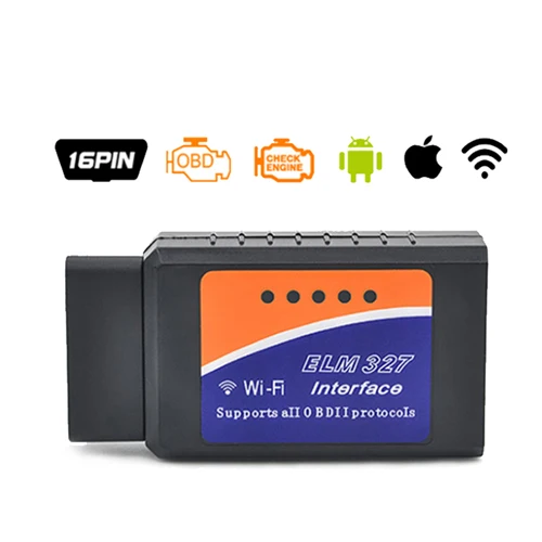 ELM327 V1.5 Wifi Bluetooth OBD2 сканер OBD 2 Bluetooth адаптер Сканер Automotivo elm327 wifi dijagnostic автомобильный pic18f25k80 - Цвет: ELM327 WIFI