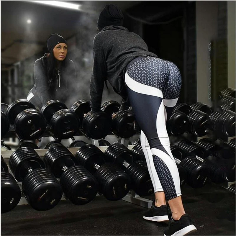 Kaminsky S-XL, женские леггинсы для фитнеса с принтом, спортивные Леггинсы для тренировок, полиэфирные легинсы, цифровая спортивная одежда, леггинсы
