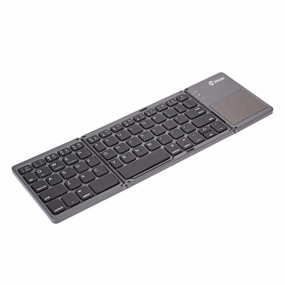 Vontar-teclado sem Fio Russo Dobrável Portátil bt Recarregável bt Touchpad Teclado para Ios Android Windows Tablet Ipad - Imagem 3