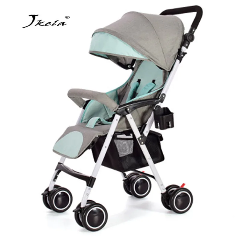 

Multifunctional Baby Stroller 3 in 1 Plane Lightweight Portable High Landscape lying or dampening Folding Carriage weight light