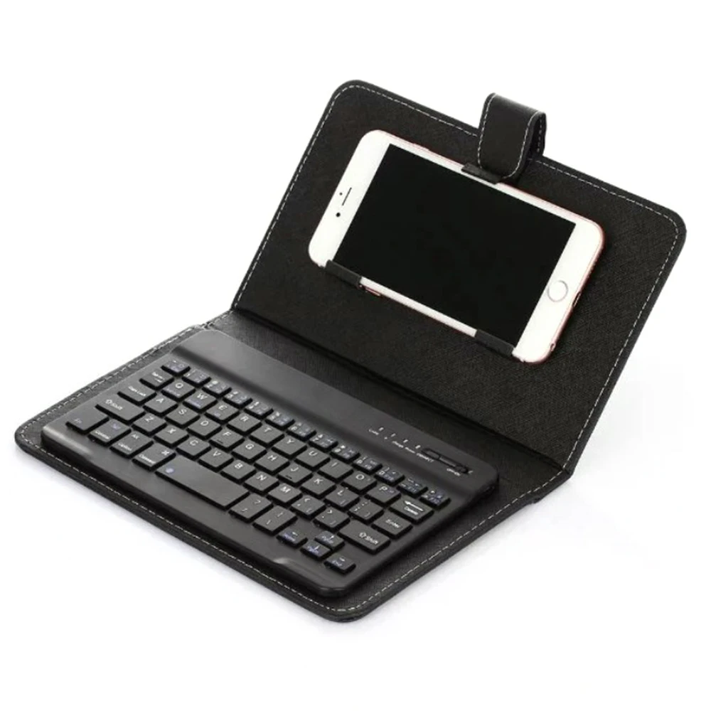 4 цвета портативный беспроводной Чехол-клавиатура из искусственной кожи для iPhone, защитный чехол для мобильного телефона с Bluetooth клавиатурой для IPhone