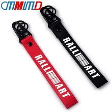 Модные металлические нейлоновые брелоки для Mitsubishi RALLIART ASX Lancer 10 Pajero Outlander L200 EVO автомобильные аксессуары