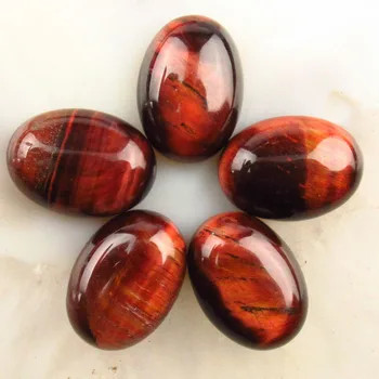 

5Pcs Gorgeous Red Tiger Eye Gems Oval 18x13x6mm Cab Cabochon Th18110701(Send Randomly)