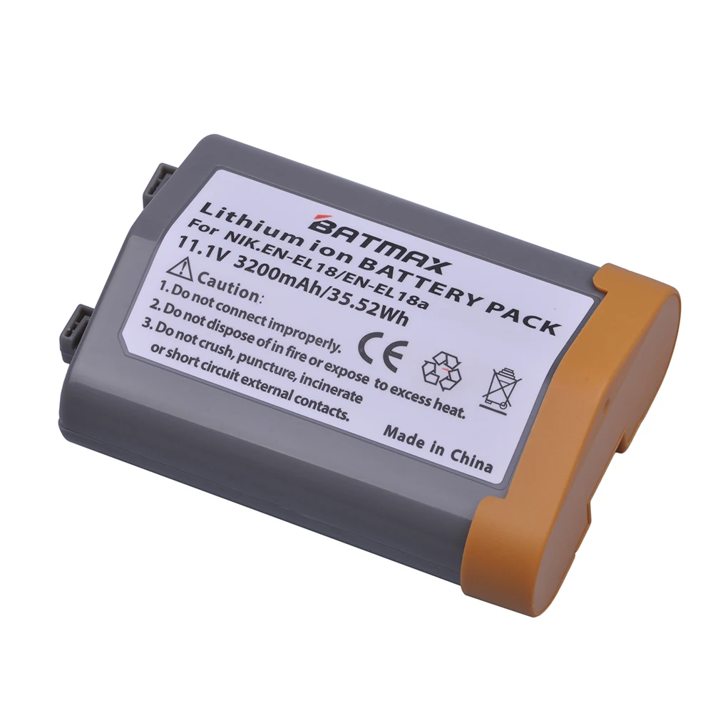 Billig 2 stücke 3200 mah EN EL18 EN EL18A ENEL18 EN EL18 Kamera Batterie für Nikon D4, D4S, d5 Kameras Nikon MB D12, D800, D800E Batterie Grip