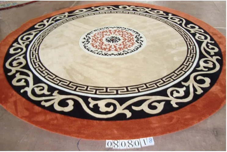 

Diameter 200 cm 100% Wool Round Carpet Diameter Area Rugs For Living Room Furniture Luxury Life