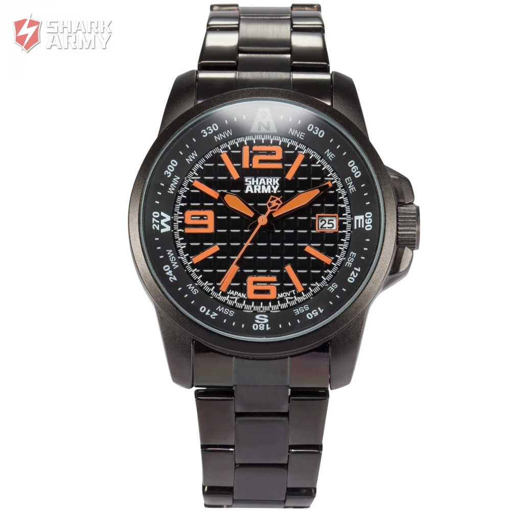 Luxury Shark Army Watches for Men Fashion Watch Calendar Display