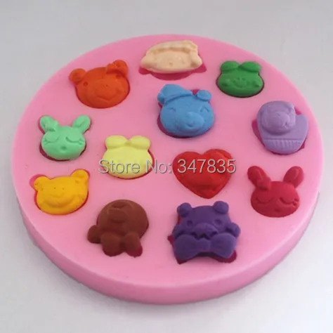 

FM053 Silicone Maruko Cartoon frog Cake Chocolate Soap Pudding Jelly Candy Ice Cookie Biscuit Mold Mould Pan Bakeware Wholesales