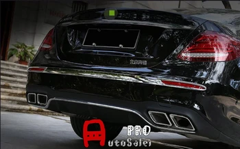 

Chrome Rear Bumper Cover Trim 1pcs for Mercedes Benz E Class W213 Coupe 2016 2017 car styling
