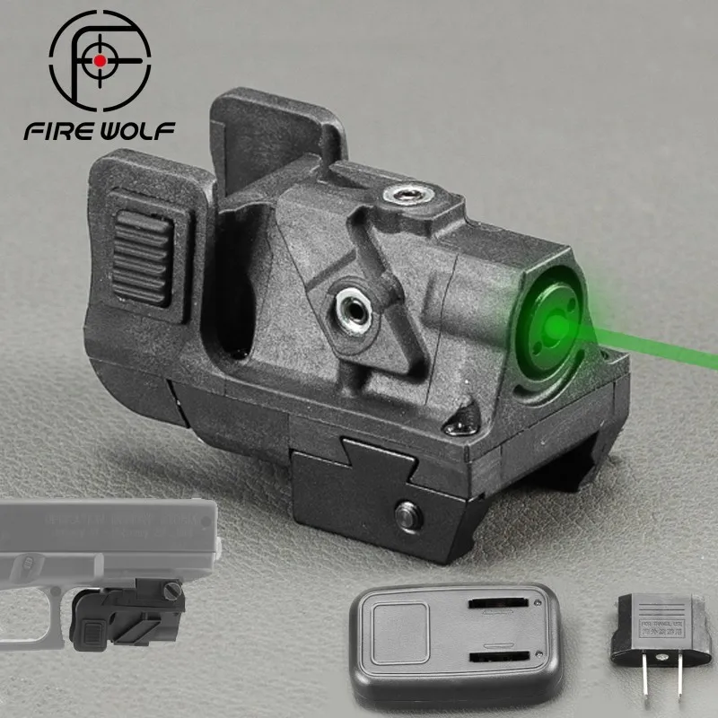 

Hunting Optics Green Dot Laser Sight Adjustable Mira Laser Para Pistola For Glock Shotgun Pistol Rifle Laser Collimator