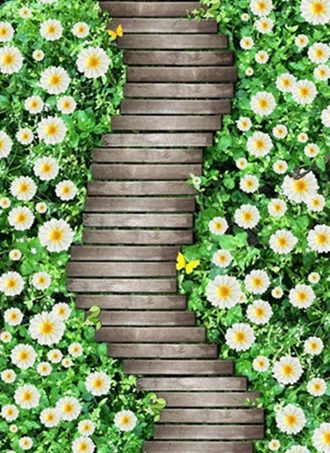 Carpet17 Креативные 3D принтованные садовые Цветочные ковры для прихожей и коврики для спальни, гостиной, кухни, ванной комнаты, Противоскользящие коврики - Цвет: Carpet17
