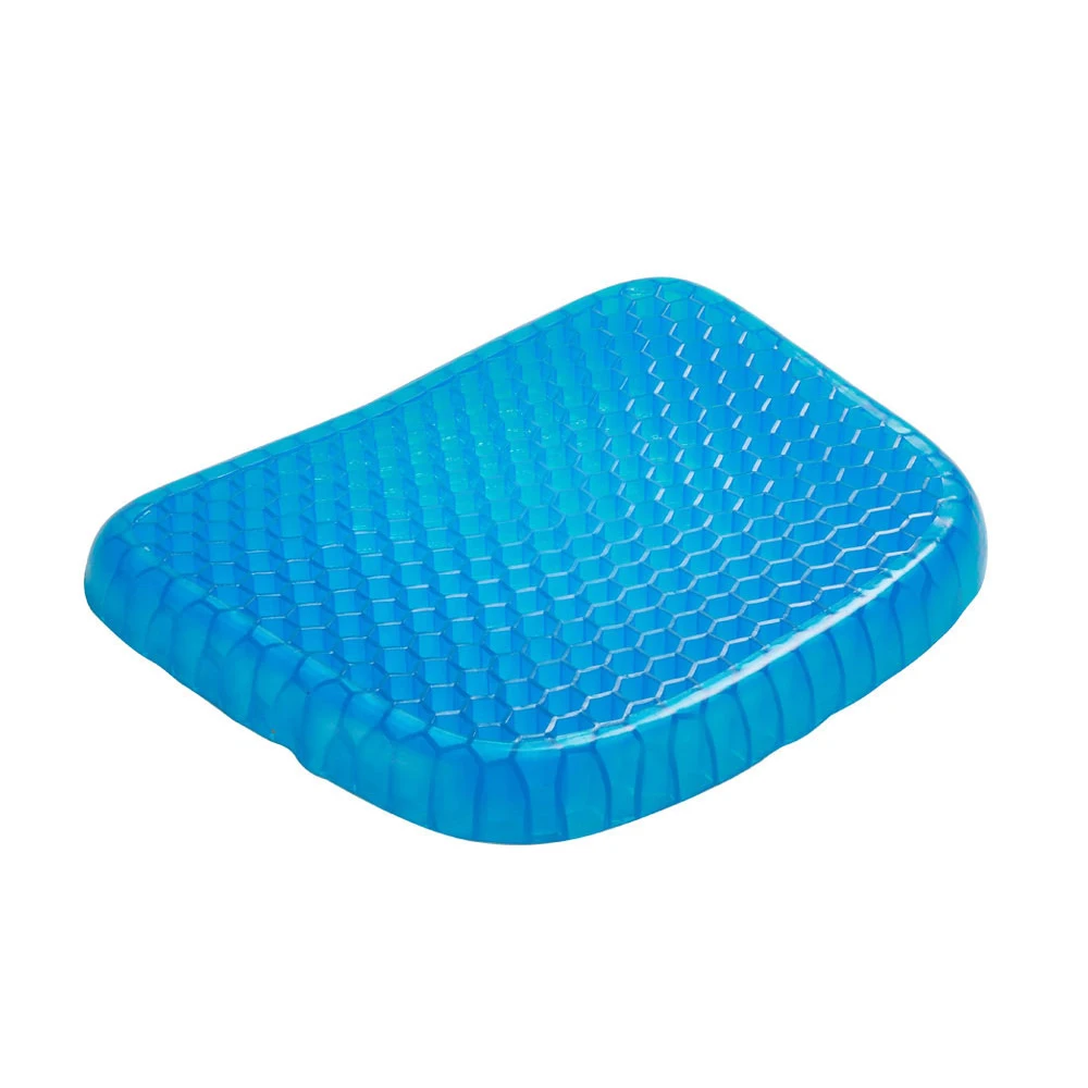 Comprar Cojín de asiento de Gel Flexible de gran tamaño transpirable cojín para coche o sofá de nido de abeja ortopédico para el cuidado de la salud Cervical cojín de liberación del dolor