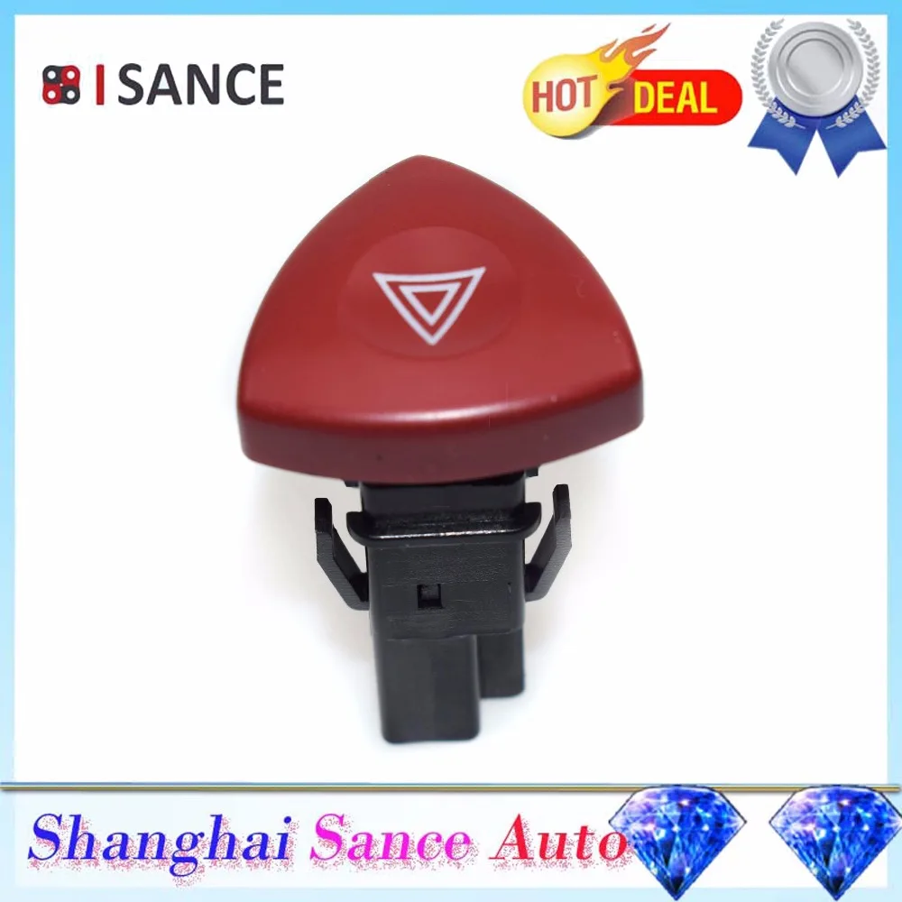 MYhose Interruptor de Advertencia Interruptor de luz de Advertencia Intermitente de Peligro de Emergencia para Renault Laguna Master Trafic II Vauxhall Rojo y Negro