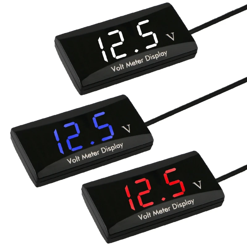 

Free delivery 8-16V LED Display Digital Voltmeter Panel Voltage Meter Waterproof For Car Motor New