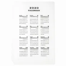 1 шт. прозрачный календарь A5/A6 доска для письма клип календарь индексный разделитель для 6 отверстий скоросшиватель Органайзер