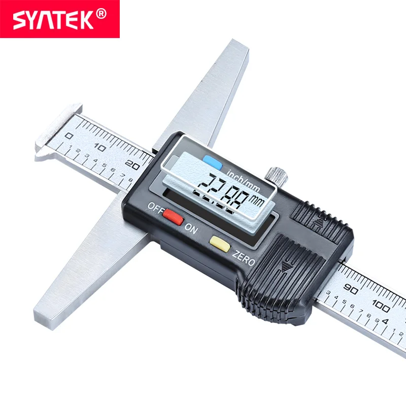 Syntek двойной крючки цифровой глубокий штангельциркуль " 8" 1" 150 мм 200 300 микрометр нержавеющая сталь электронные CE