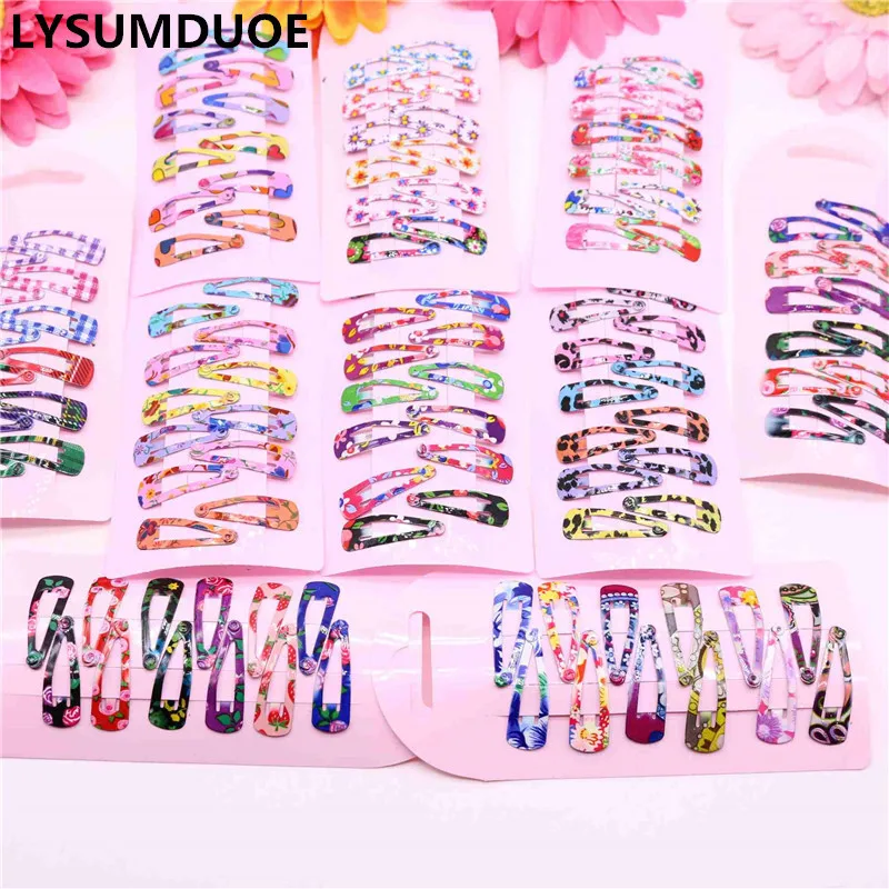 

24Pcs/Lot Korean Fashion Hair Accessories Cute Barrette Flower Hair Clip Kawaii Hairpin Floral Hairclip New Hair Clips for Girls