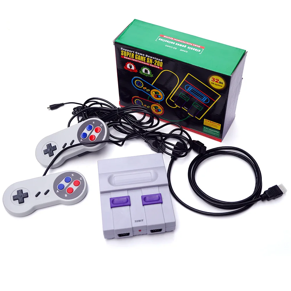 

HDMI Retro Game Console with TF Card Slot for Snes For Sega Megadrive Support Save & Load with 128 Different Games For Snes