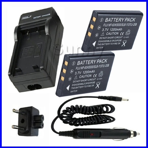 Аккумулятор (2 шт.) + зарядное устройство для цифровой камеры hp Photosmart R07, R507, R607, R607xi, R707, R707v, R707xi, R717, R725, R727