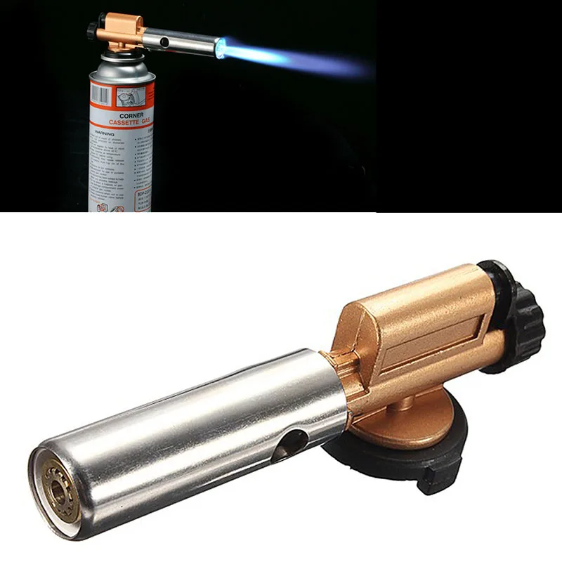 

Electronic Ignition Copper Flame Butane Gas Burner Gun Maker Torch Lighter New