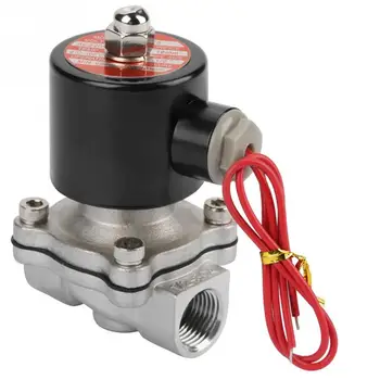 

AC 220V G12 Stainless Steel 304 Normally Electric Solenoid Valve 2 Position 2 Way For water air oil gas transfer