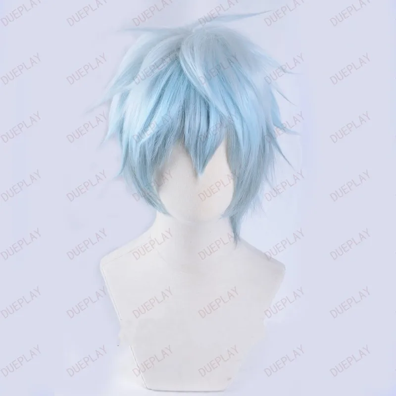

Servamp Kuro Cosplay Hairwear Light Blue Short Spiky Wig