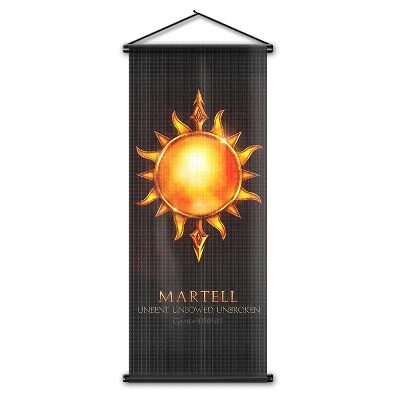 Game of Thrones House Martell Flag Custom Printing Wall Banner Scroll