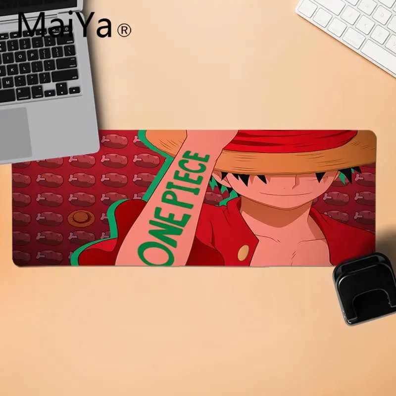 LockEdge 30X90cm MaiYa one piece игровой популярный аниме большой коврик для мыши ПК компьютерный коврик противоскользящие прочные силиконовые компьютерные коврики - Цвет: LockEdge 30X90cm