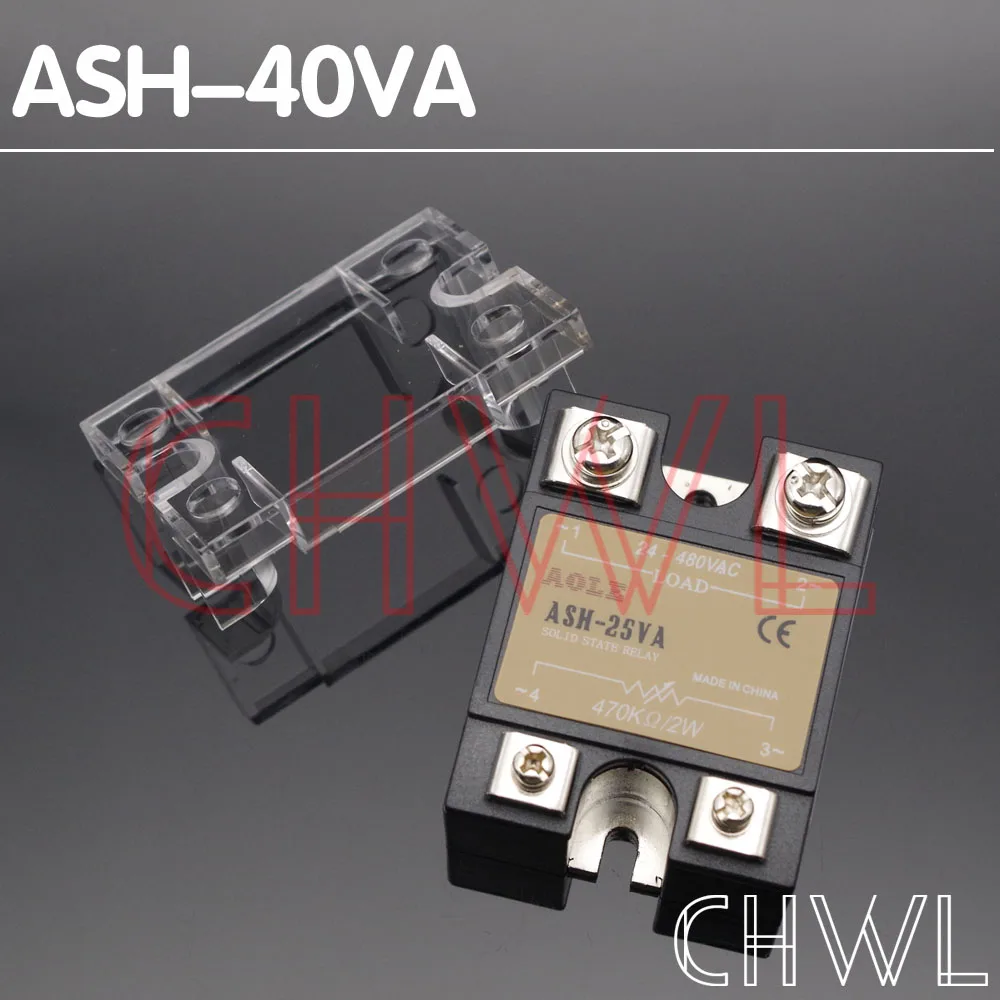 

1pcs Solid State Relay ASH-40VA 40A 470K/2W Extermal control potentiometer Input 24-480VAC Output FREE SHIPPING