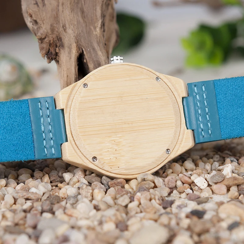 BOBO BIRD V-F20 Bamboo Wooden Watch Mens Top Luxury Band Quartz Watch with Leather Band as Gift Item Watches Men