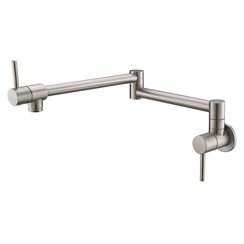  Pot Filler Tap Wall Mounted Foldable Kitchen Faucet Single Cold Single Hole Sink Tap Rotate Folding - 32997916214