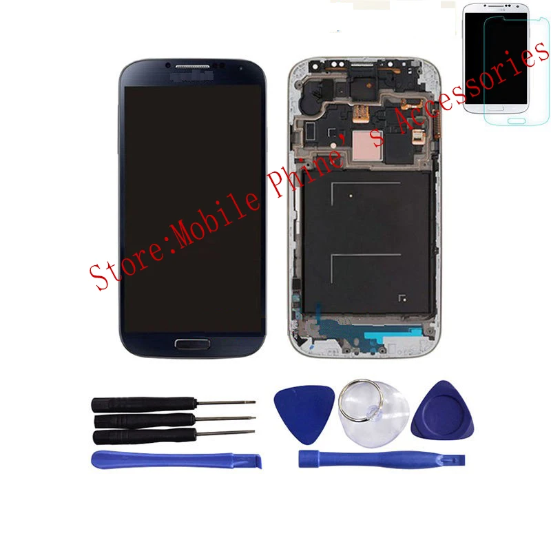 

Original LCD Display Touch Screen Digitizer Assembly+Frame For Samsung Galaxy S4 i9500 Black