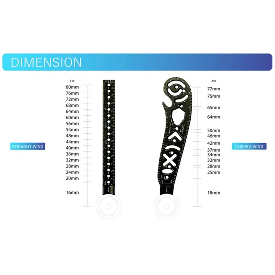 Scale Ruler Magnet Multifunctional Drawing Ruler Drawing Compass