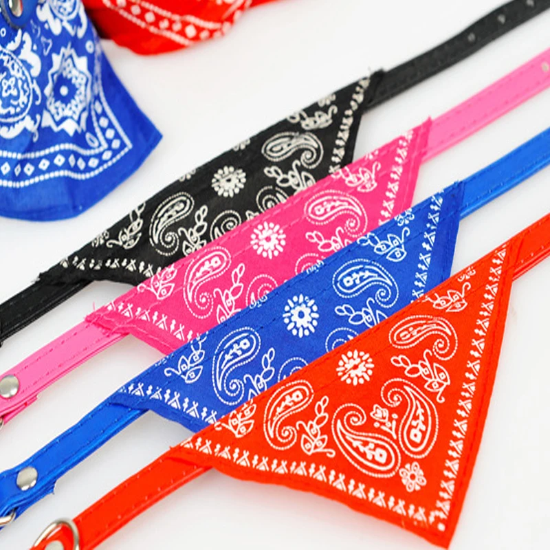 

Adjustable PU Leather Pet Dog Collar Puppy Pet Dogs Scarf Clothes Accessories Cat Puppies Collars Neckerchief Cachorro Supplies
