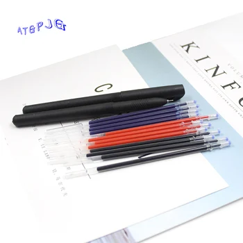 

5 sticks + 3 black pen case / set office gel pen refill 0.5 mm black blue writing ink from school stationery gift tools