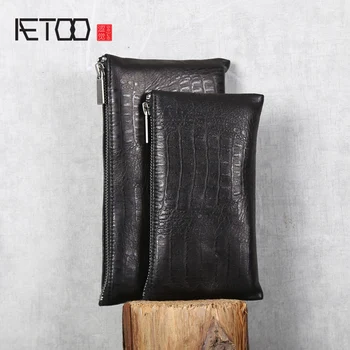 

AETOO Soft sheepskin wallet Horizontal leather wallet