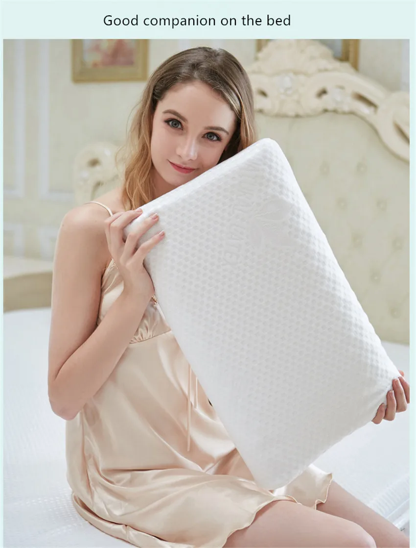 ZHUO MO 50x30 см подушечка из натурального латекса спальный постельные принадлежности Подушка для массажа шеи здоровья средства ухода за кожей