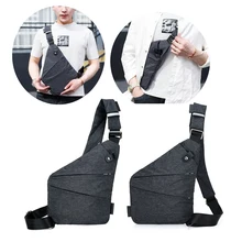 Повседневный мужской парусиновый нагрудный Мини Рюкзак Легкая Противоугонная сумка для сообщений многофункциональные мужские сумки модные сумки на плечо
