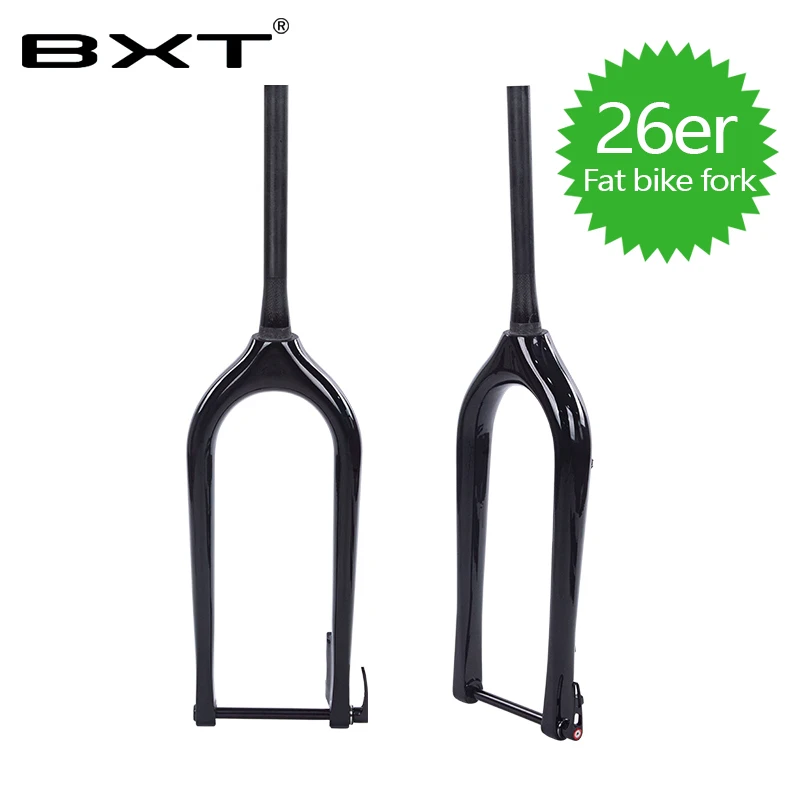 

2019 BXT fat bike front fork bicycle front fork 150mm for 26er * 5.0 tire disc brake snow bicycle beach fork free shipping