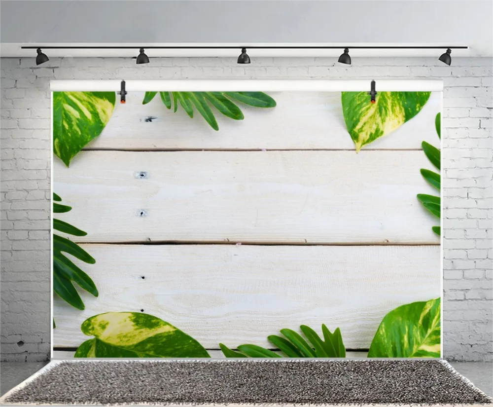 Laeacco Leaf Wooden Board Portrait Scene Baby Children Photography Backdrop Customized Photographic Background For Photo Studio Laeacco Leaf Wooden Board Portrait Scene Baby Children Photography Backdrop Customized Photographic Background For Photo Studio
